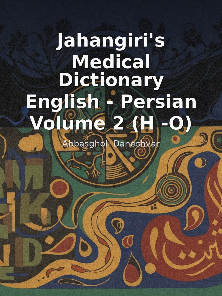 Jahangiri's Medical Dictionary English - Persian Volume 2 (H -O) by Abbasgholi Daneshvar book cover