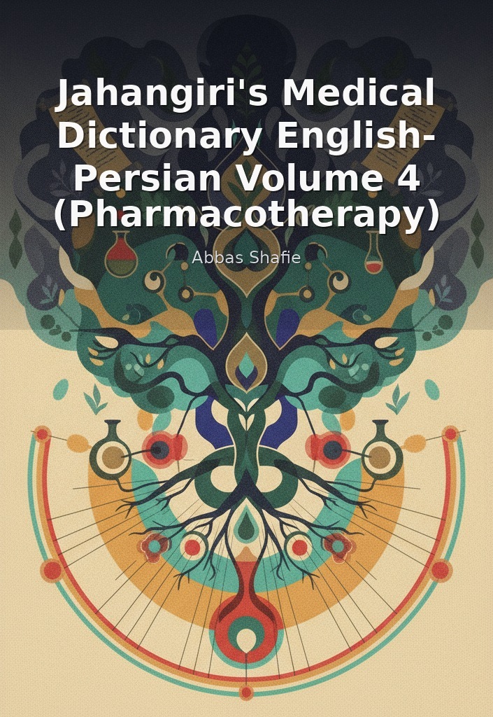 Jahangiri's Medical Dictionary English- Persian Volume 4 (Pharmacotherapy) by Abbas Shafie book cover