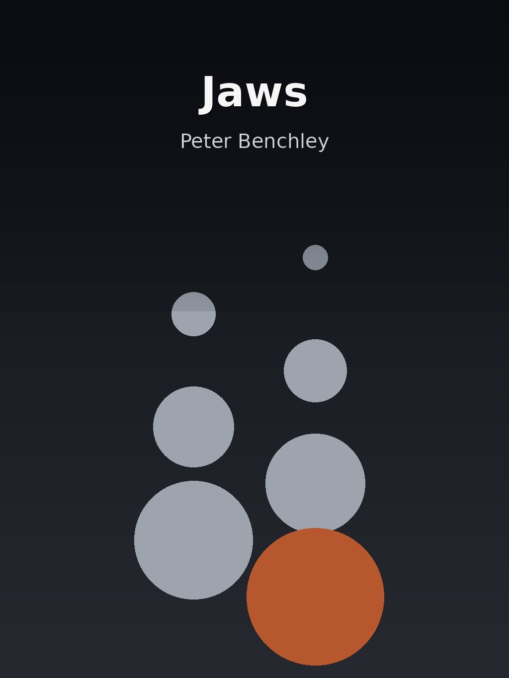 Jaws by Peter Benchley book cover