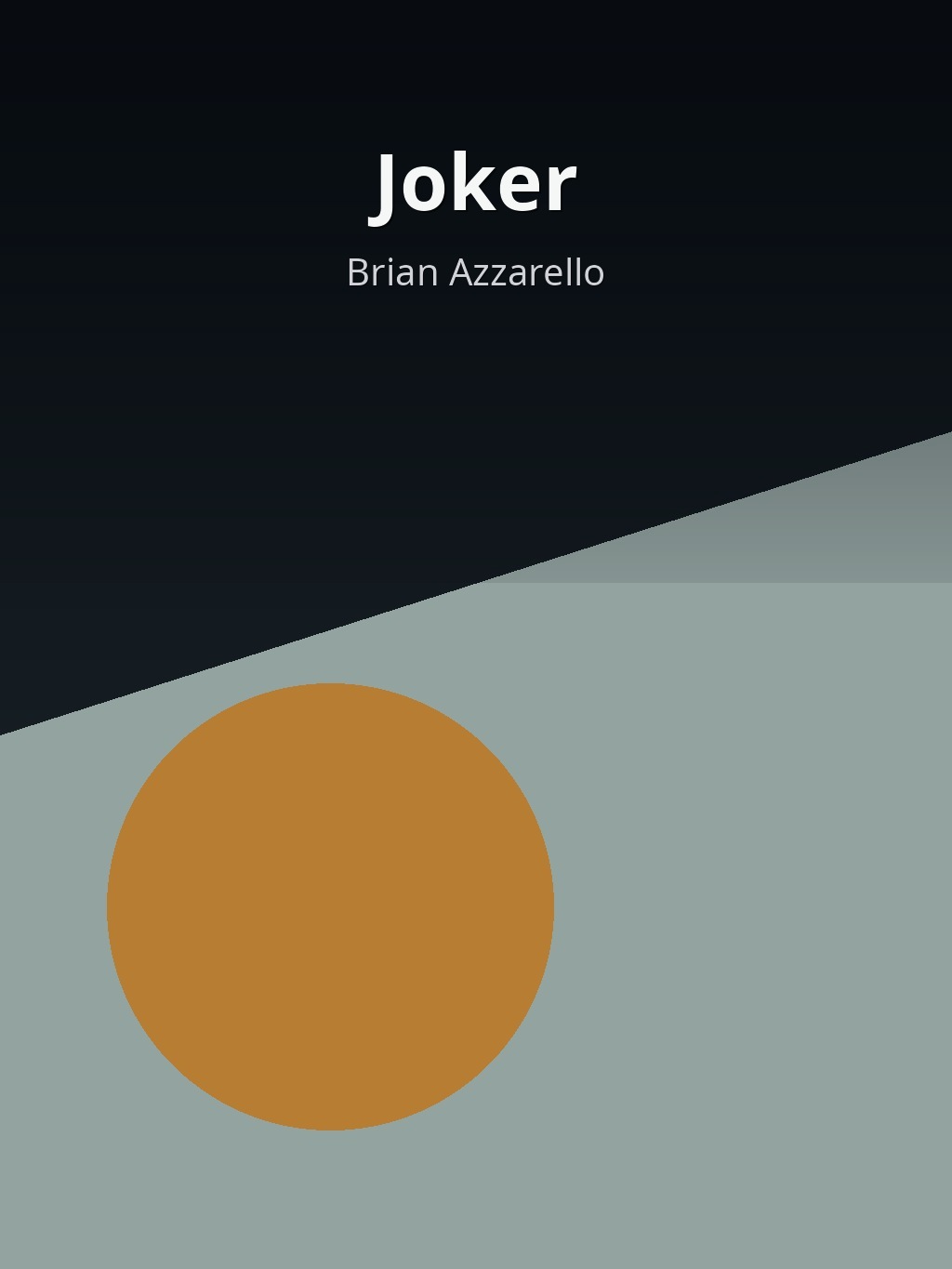 Joker by Brian Azzarello book cover