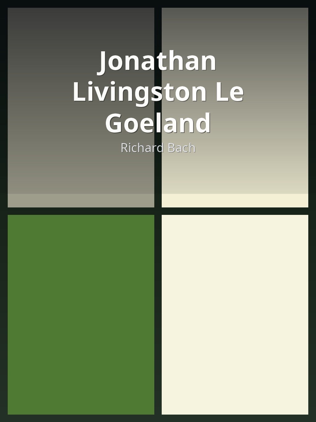 Jonathan Livingston Le Goeland by Richard Bach book cover