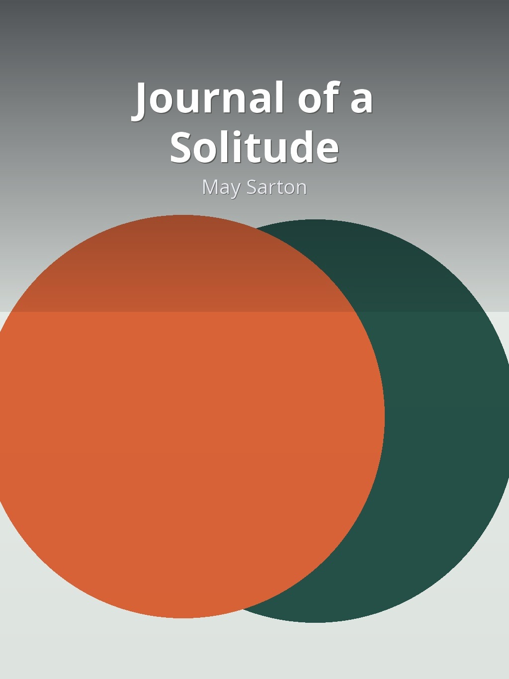 Journal of a Solitude by May Sarton book cover
