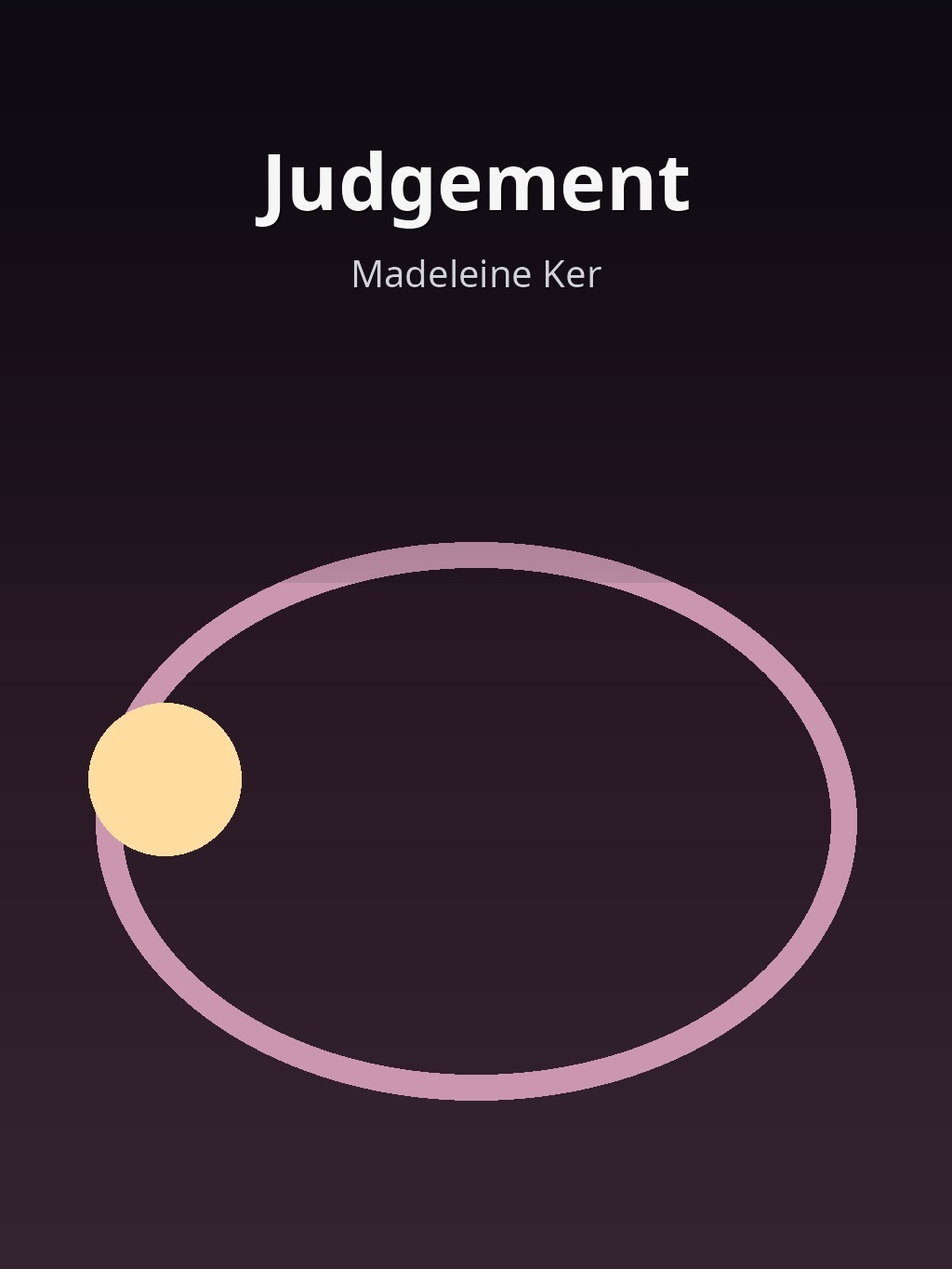 Judgement by Madeleine Ker book cover