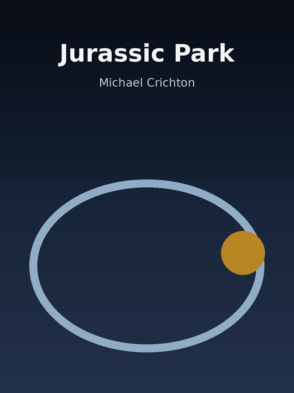 Jurassic Park by Michael Crichton book cover