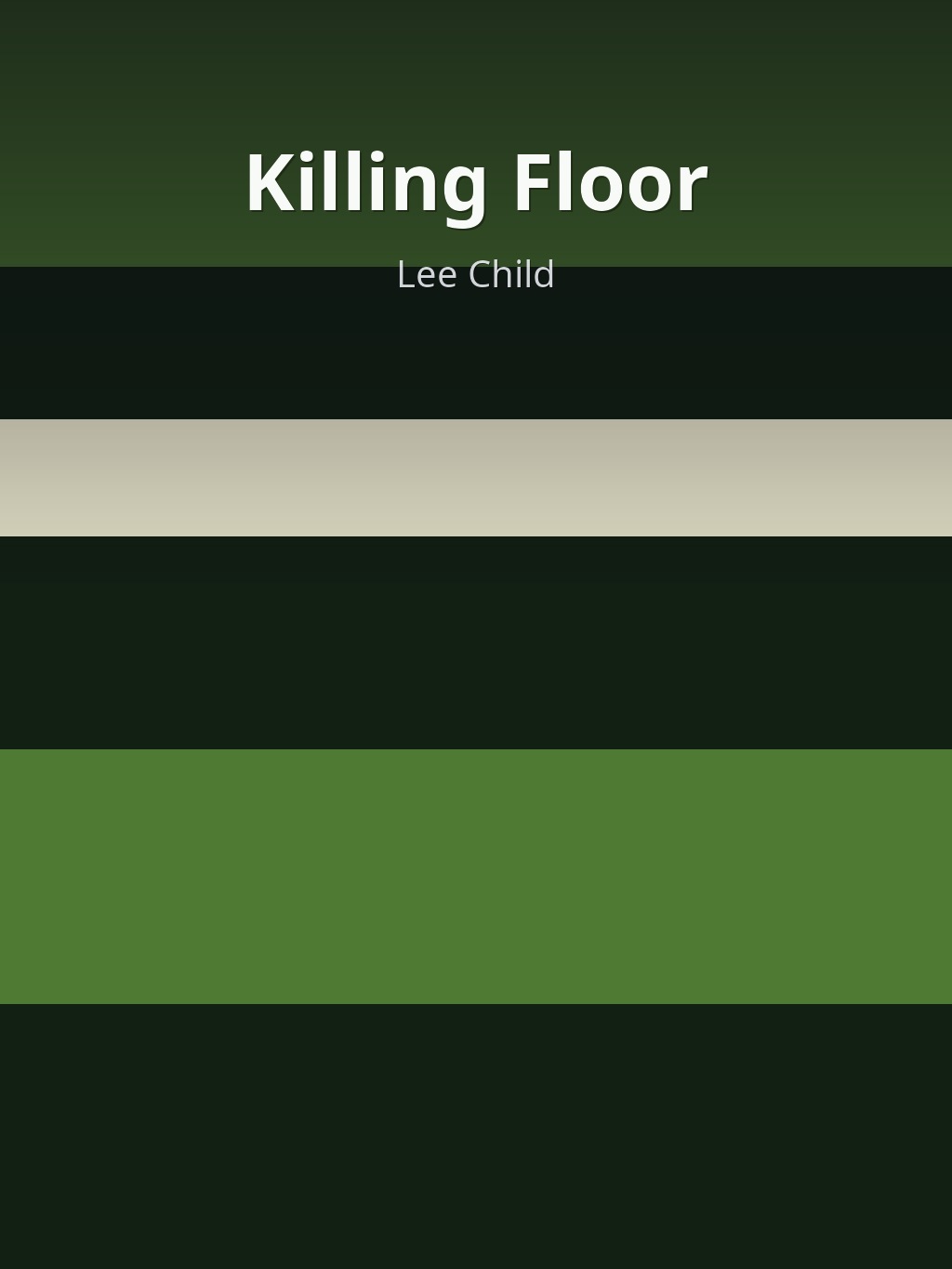 Killing Floor by Lee Child book cover