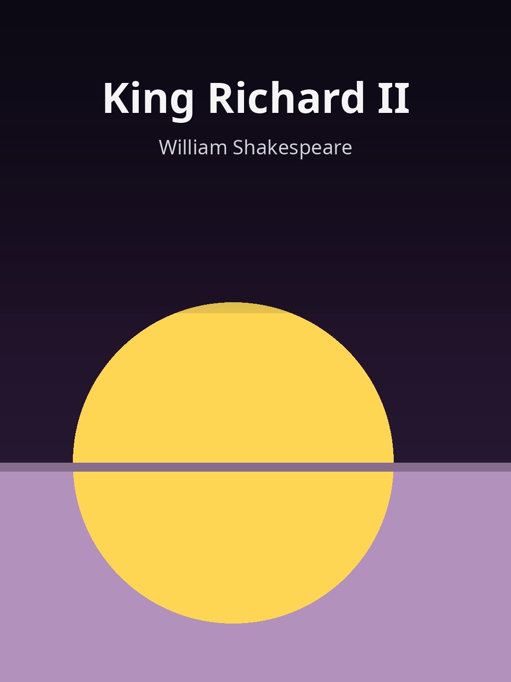 King Richard II by William Shakespeare book cover