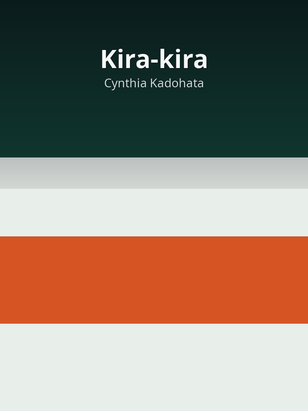 Kira-kira by Cynthia Kadohata book cover