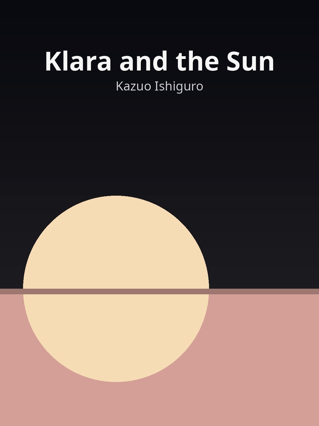 Klara and the Sun by Kazuo Ishiguro book cover