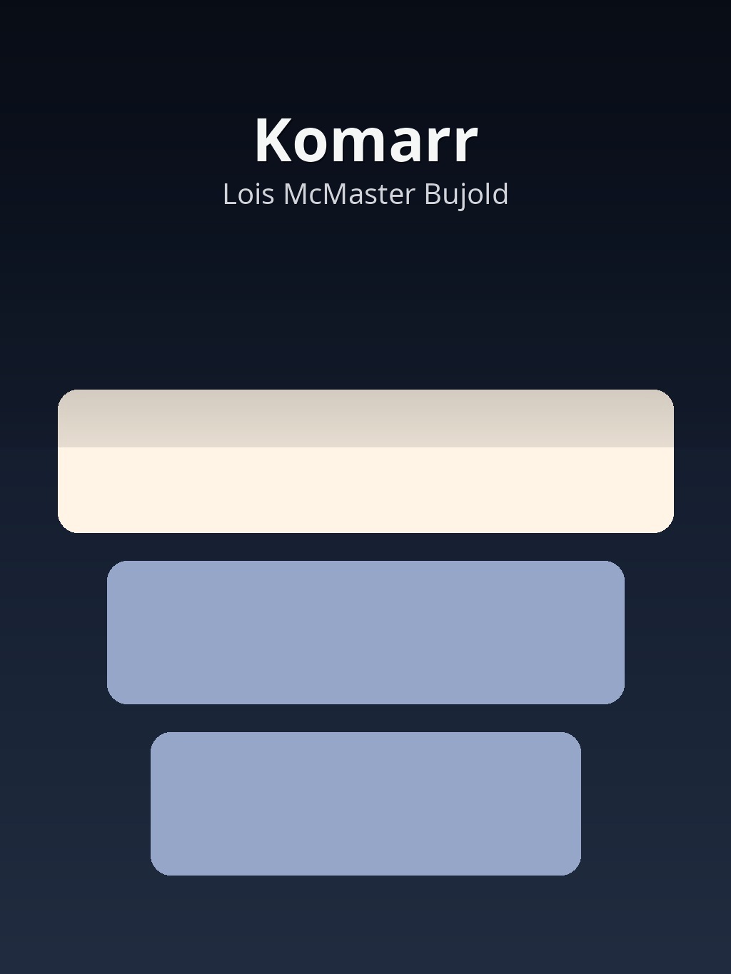 Komarr by Lois McMaster Bujold book cover
