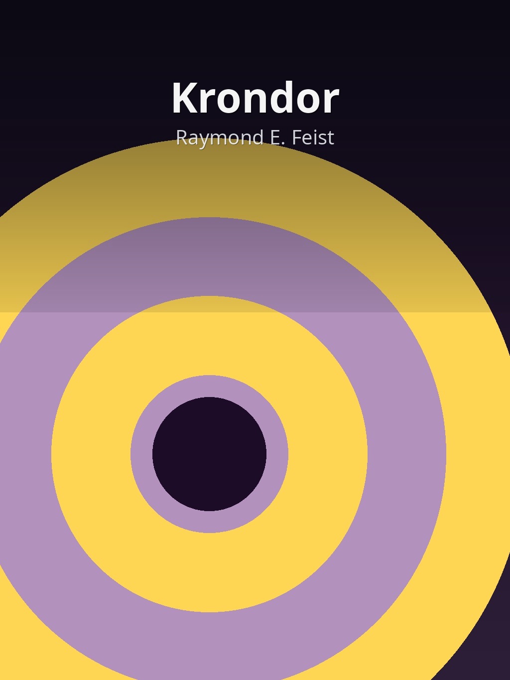 Krondor by Raymond E. Feist book cover