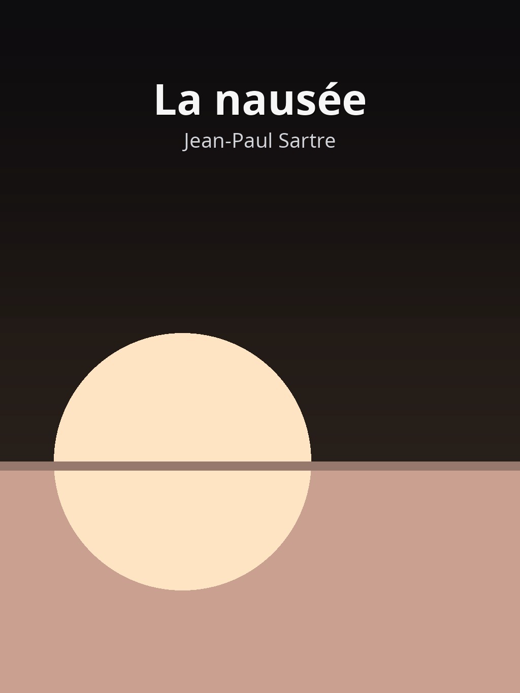 La nausée by Jean-Paul Sartre book cover