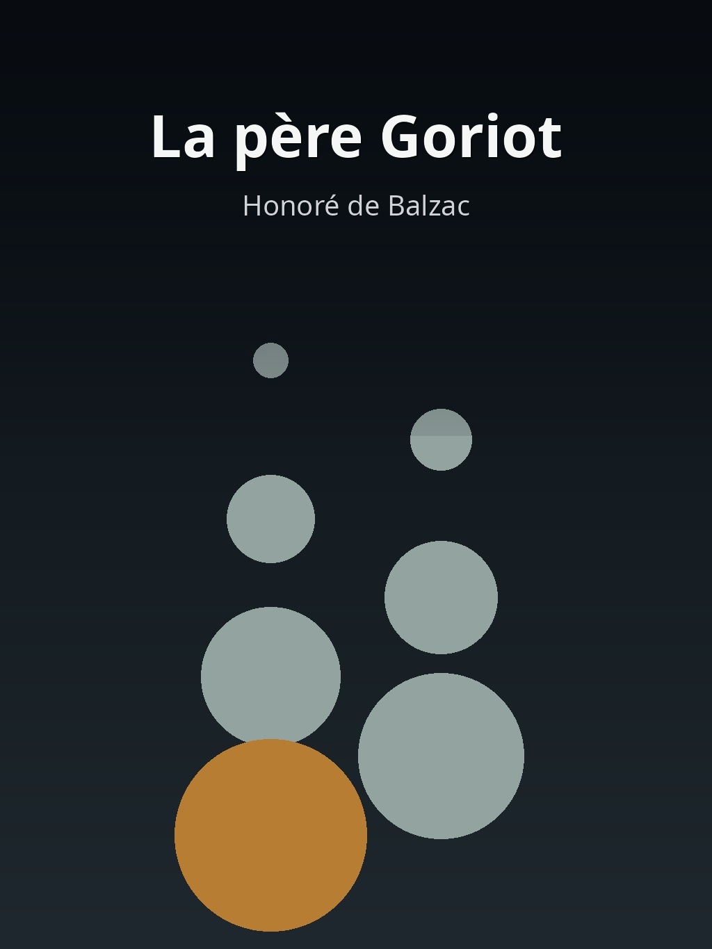 La père Goriot by Honoré de Balzac book cover