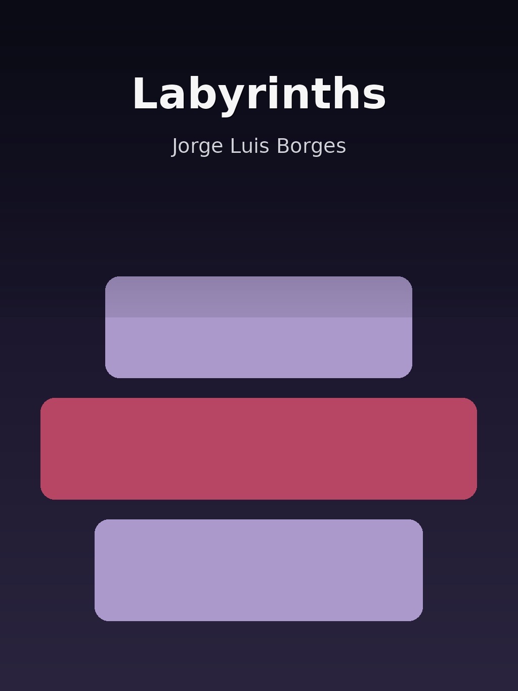 Labyrinths by Jorge Luis Borges book cover