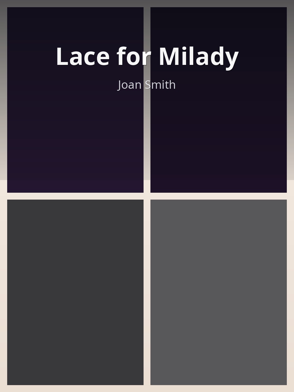 Lace for Milady by Joan Smith book cover