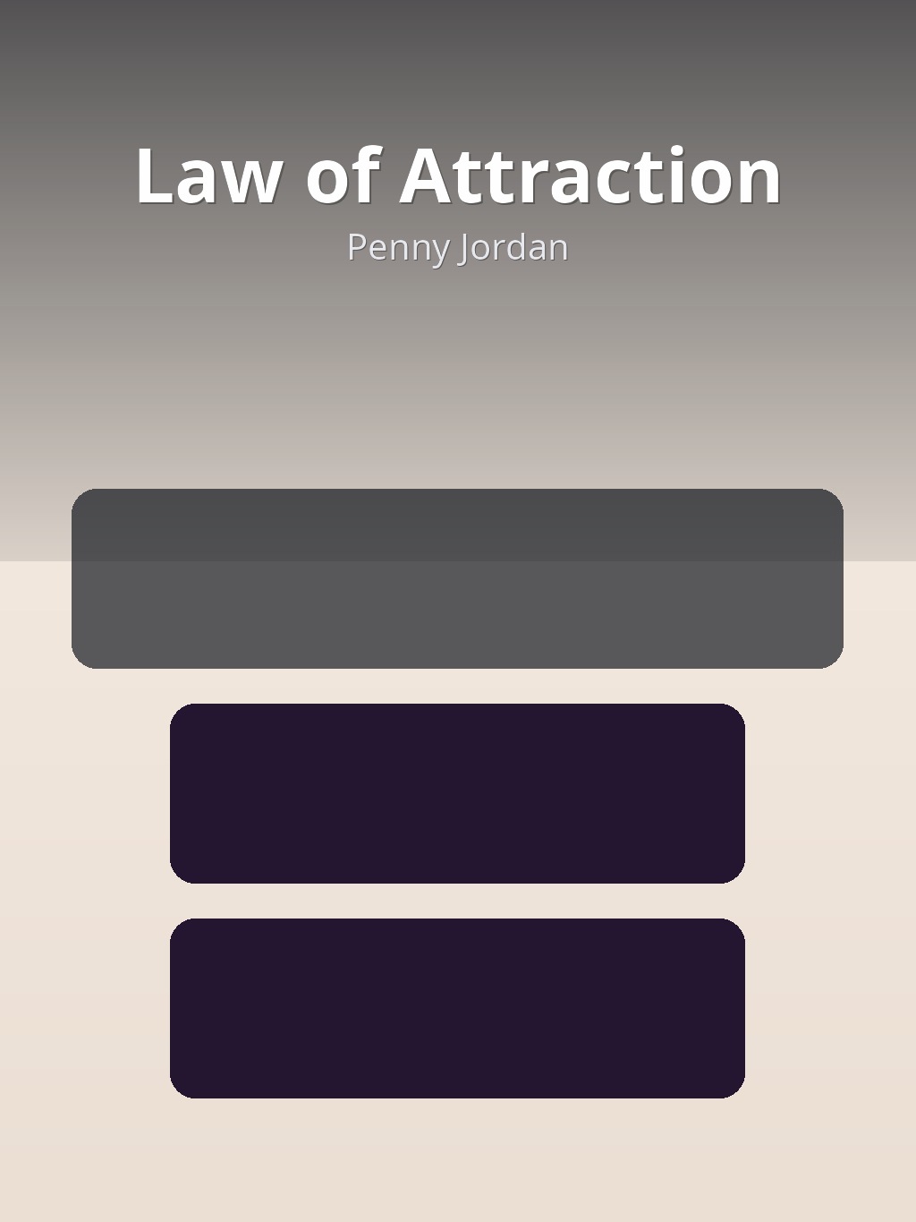 Law of Attraction by Penny Jordan book cover