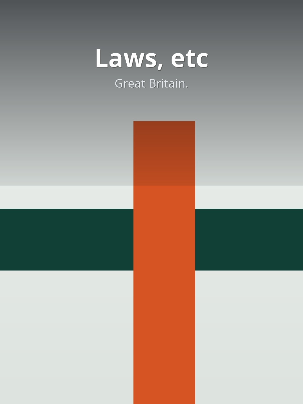 Laws, etc by Great Britain. book cover