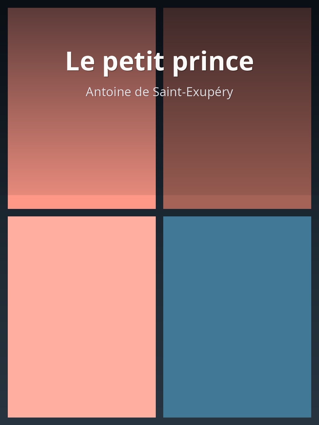 Le petit prince by Antoine de Saint-Exupéry book cover