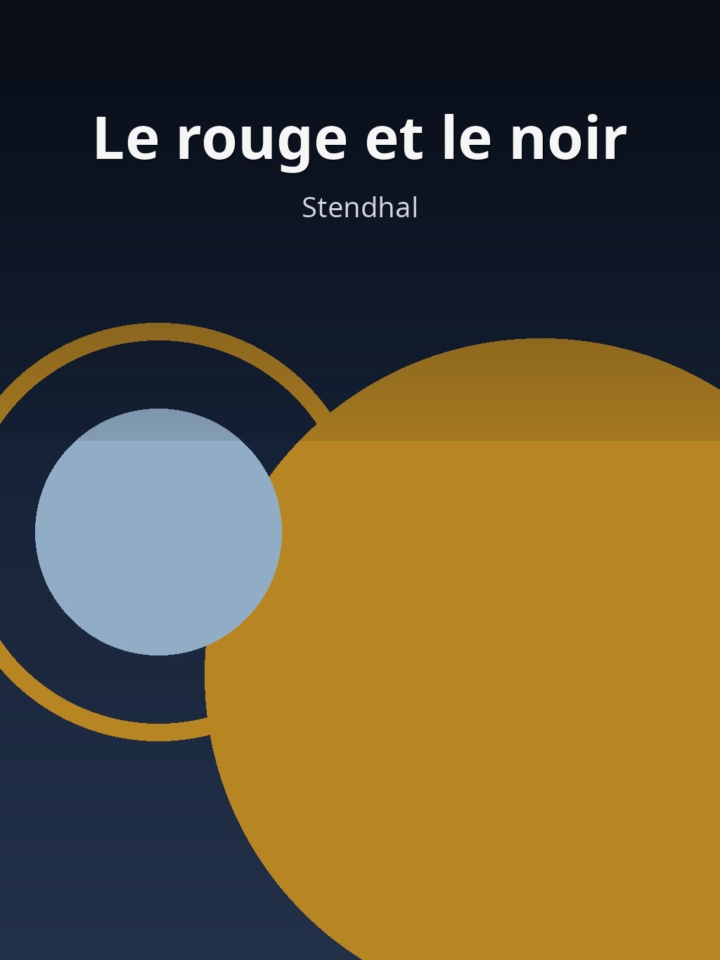 Le rouge et le noir by Stendhal book cover