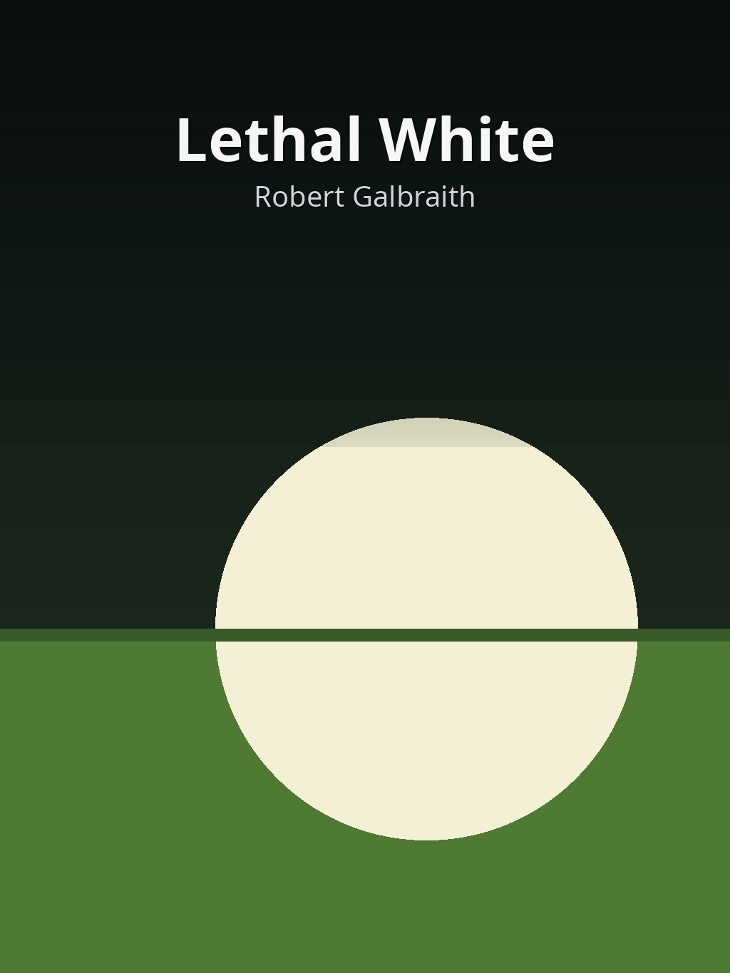 Lethal White by Robert Galbraith book cover
