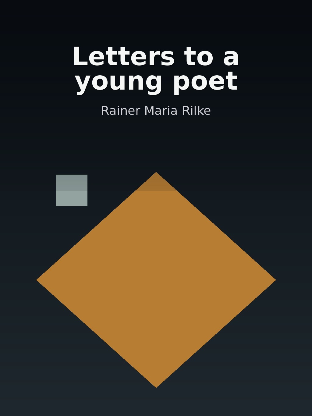 Letters to a young poet by Rainer Maria Rilke book cover