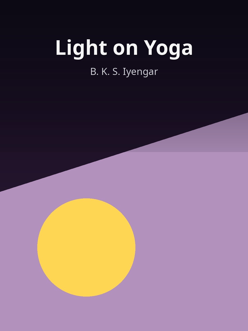 Light on Yoga by B. K. S. Iyengar book cover