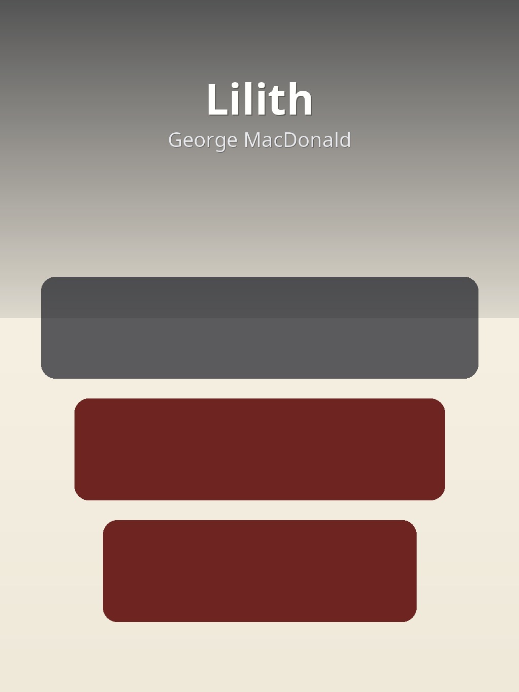 Lilith by George MacDonald book cover