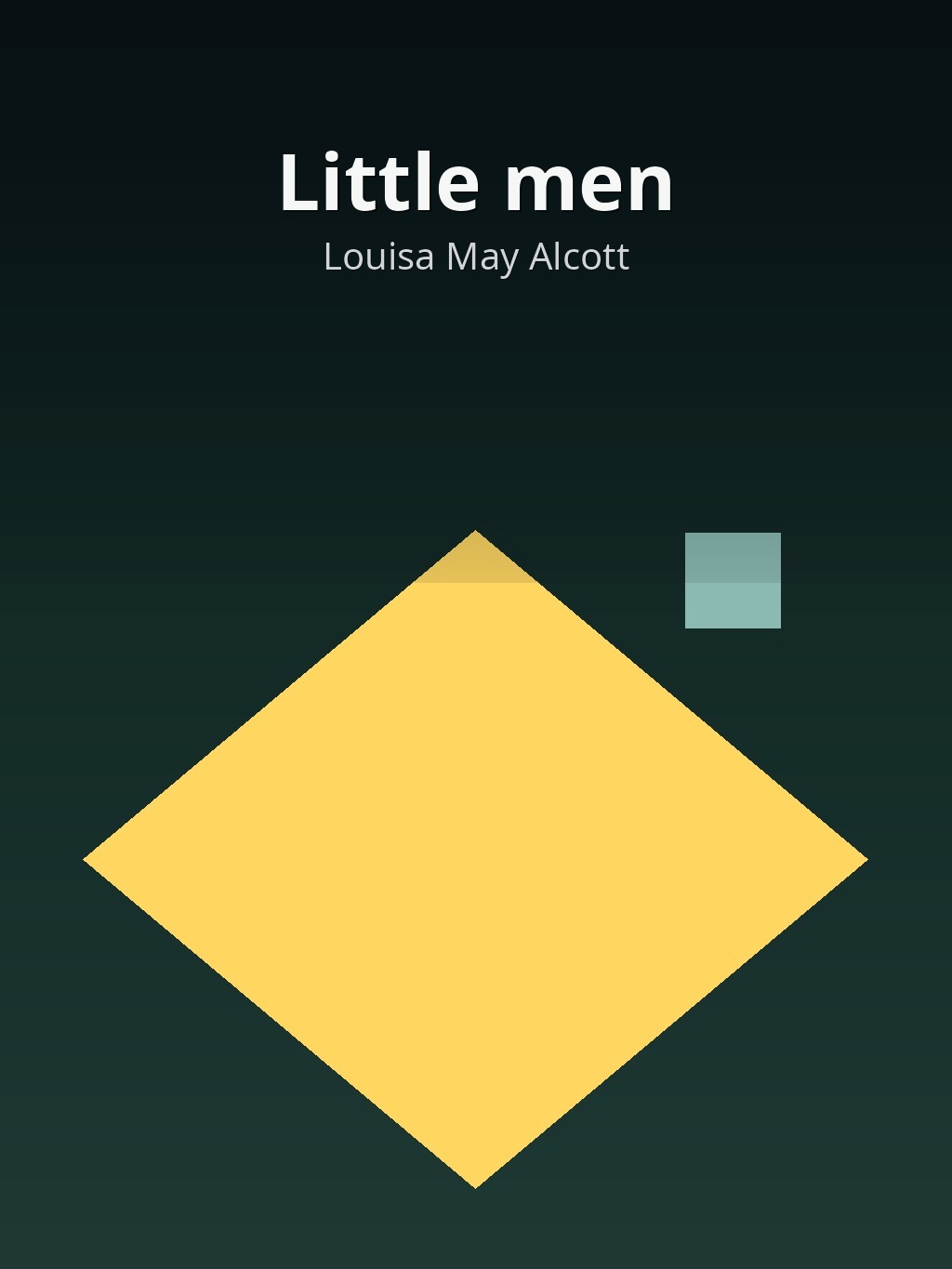 Little men by Louisa May Alcott book cover