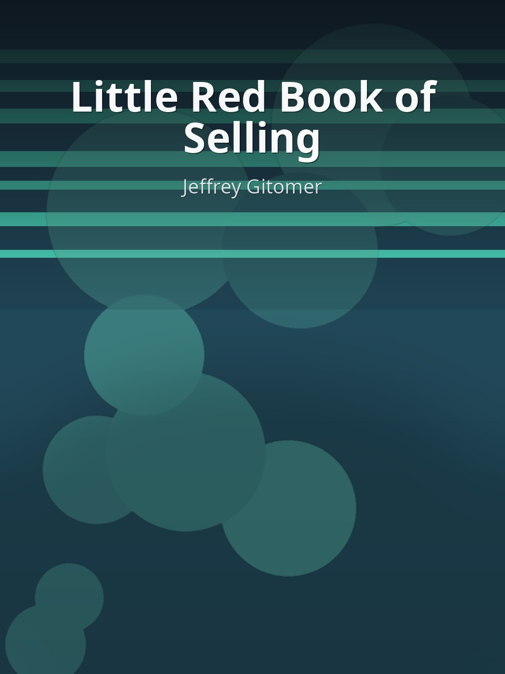 Little Red Book of Selling by Jeffrey Gitomer book cover
