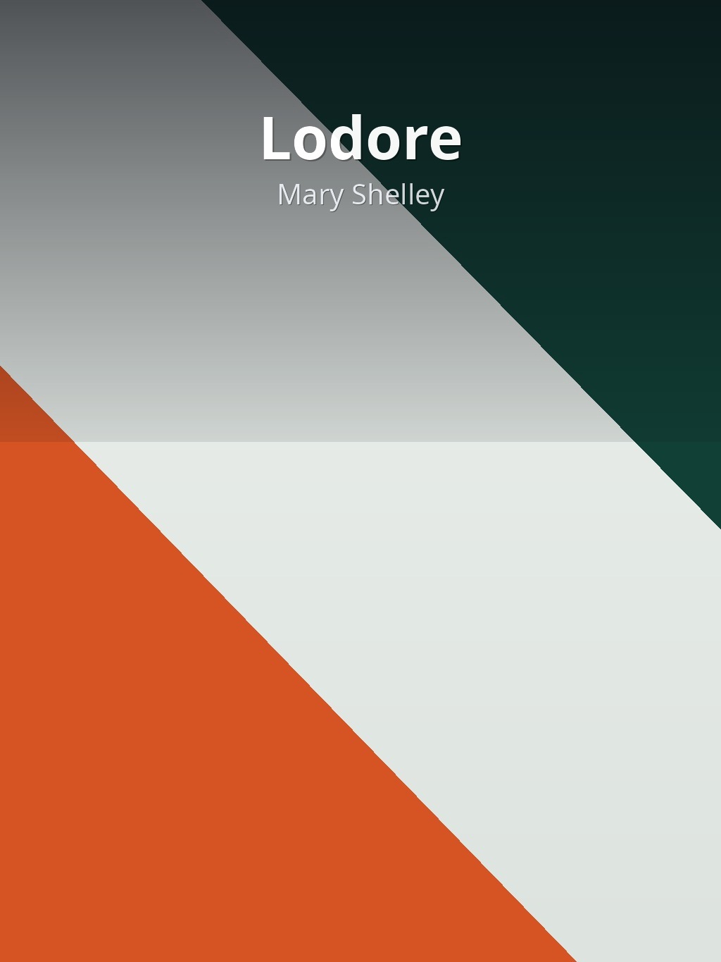 Lodore by Mary Shelley book cover