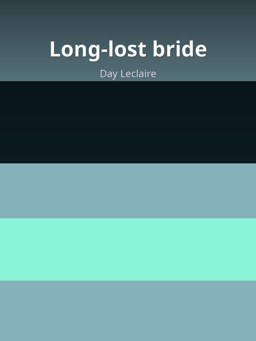 Long-lost bride by Day Leclaire book cover