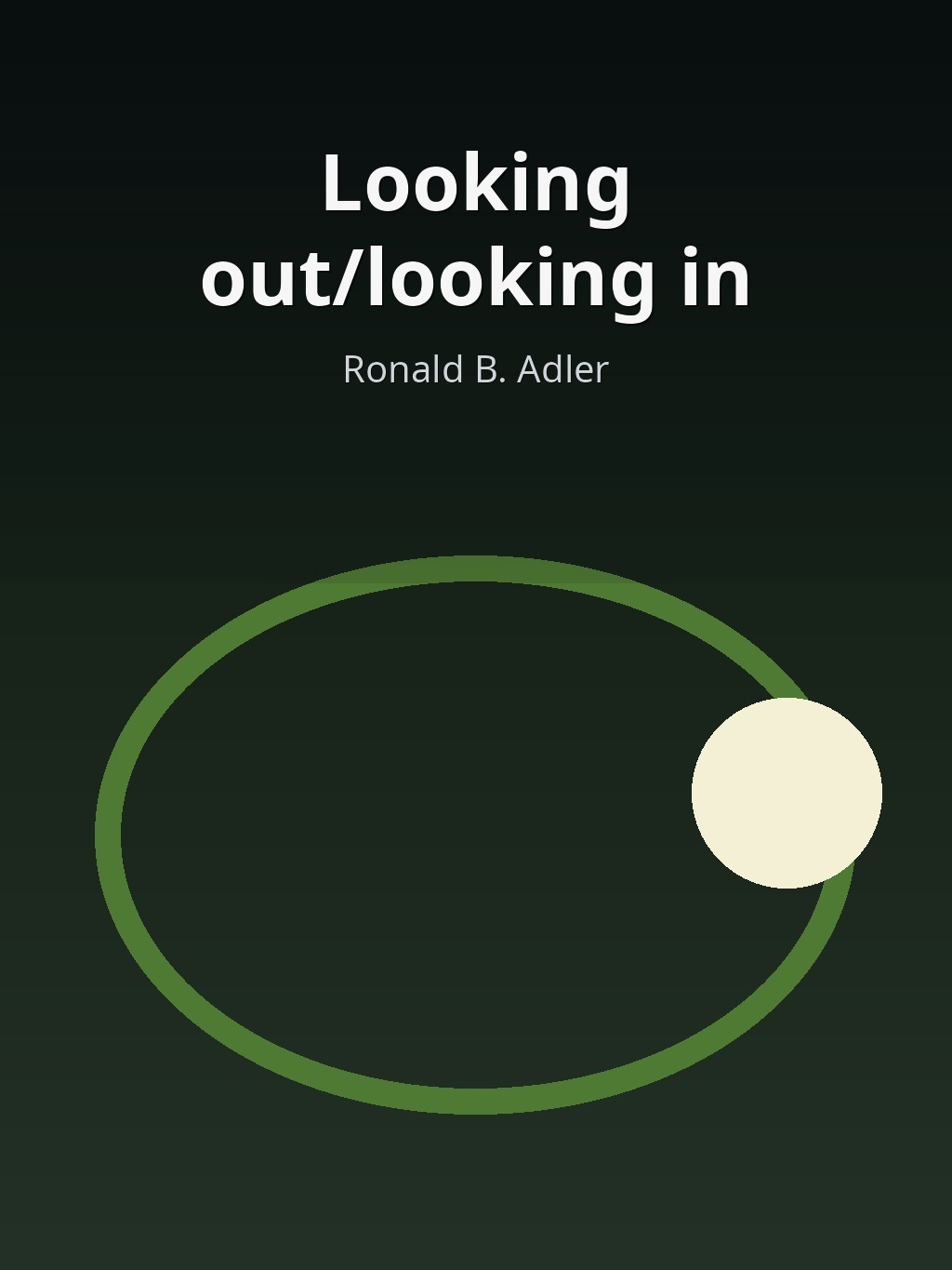 Looking out/looking in by Ronald B. Adler book cover