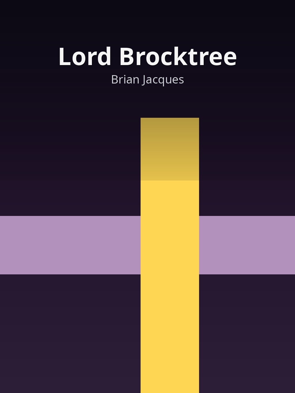 Lord Brocktree by Brian Jacques book cover