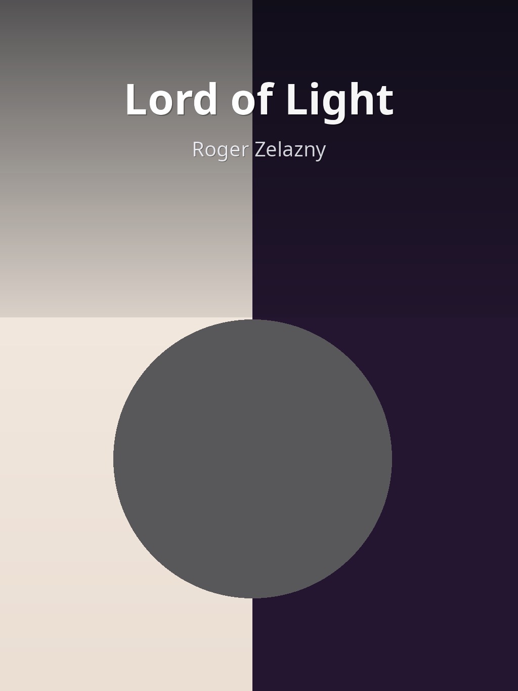 Lord of Light by Roger Zelazny book cover