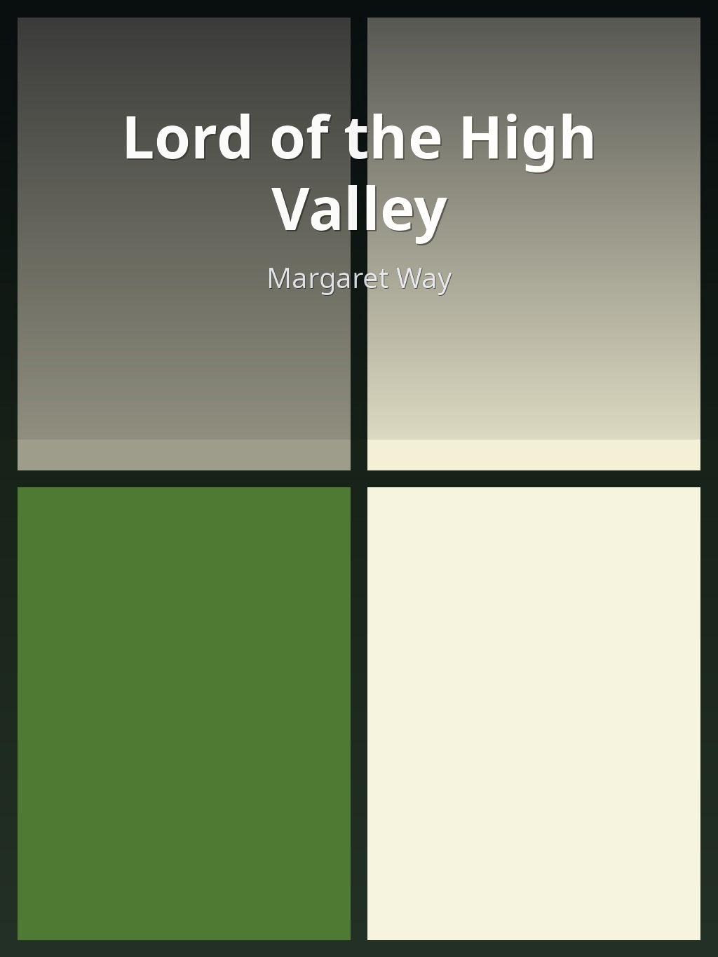Lord of the High Valley by Margaret Way book cover
