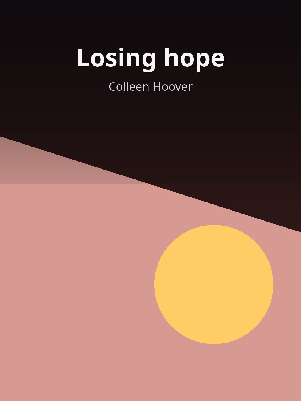 Losing hope by Colleen Hoover book cover