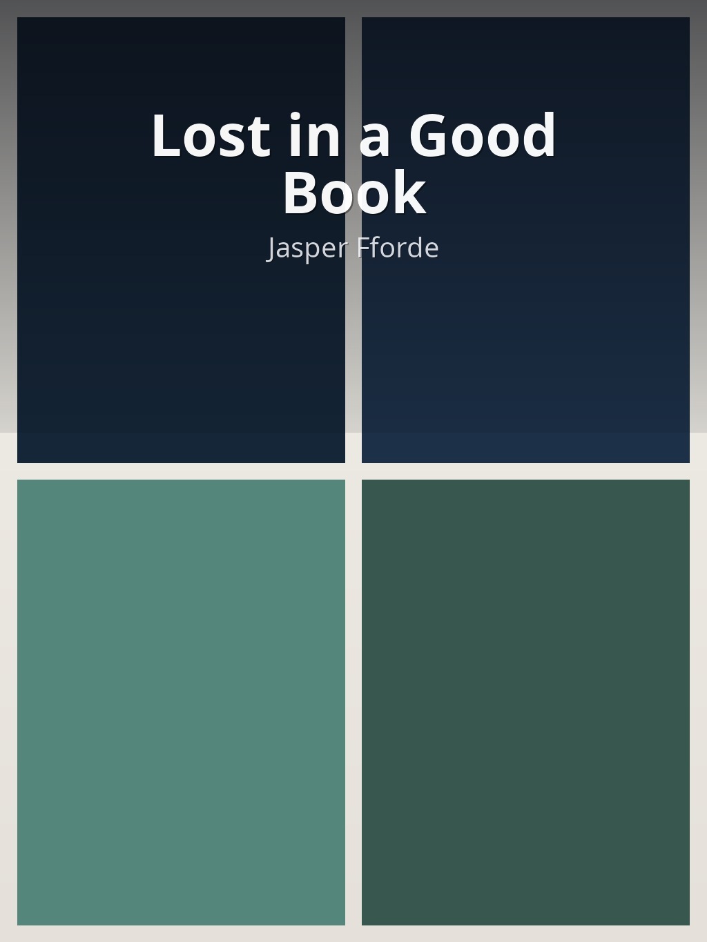 Lost in a Good Book by Jasper Fforde book cover