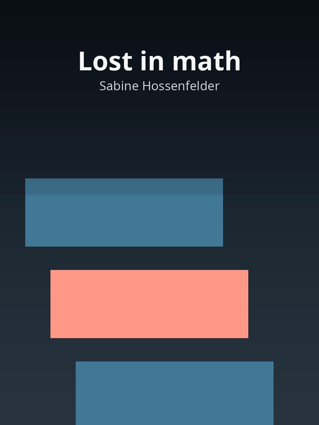 Lost in math by Sabine Hossenfelder book cover