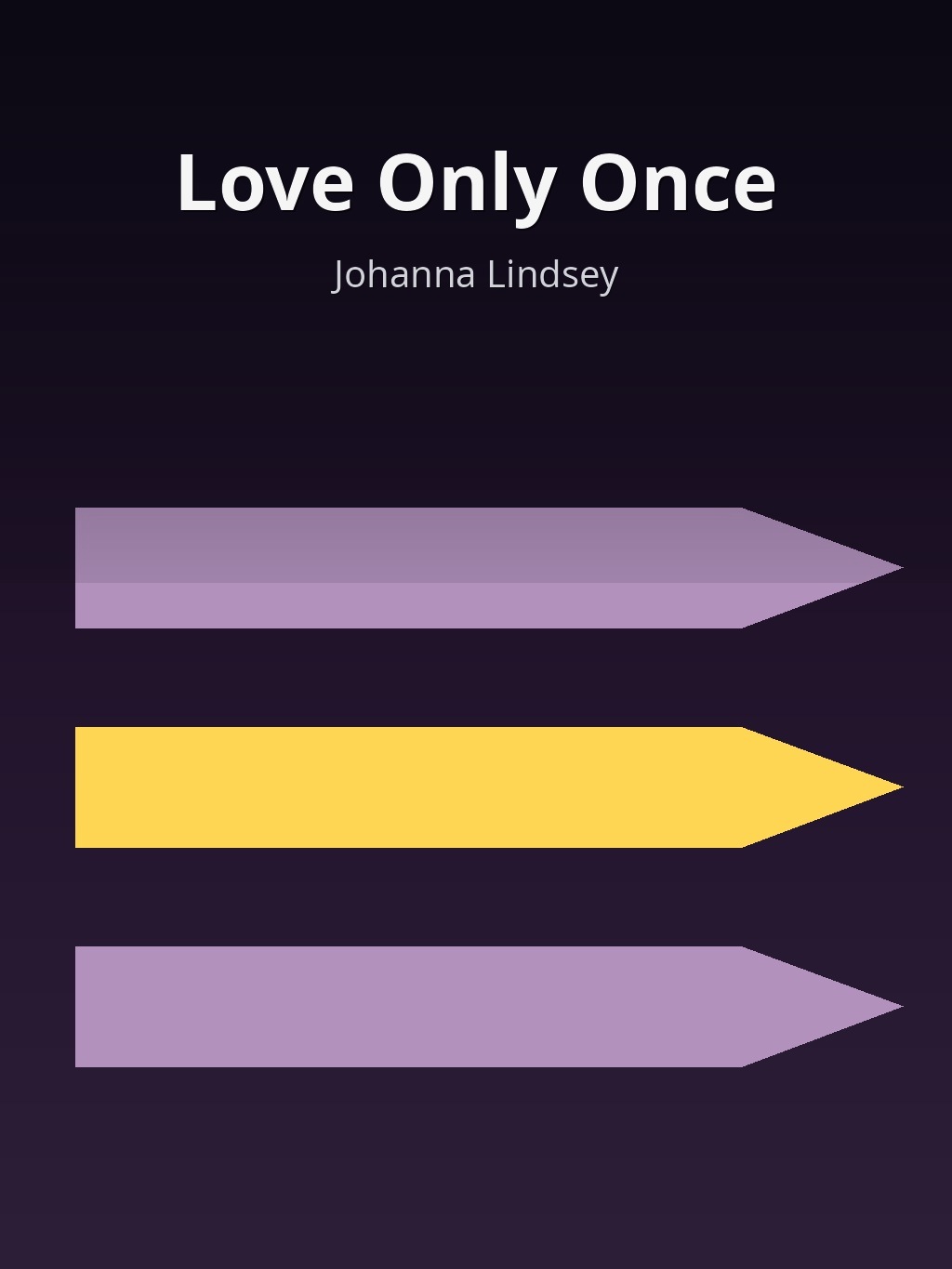 Love Only Once by Johanna Lindsey book cover