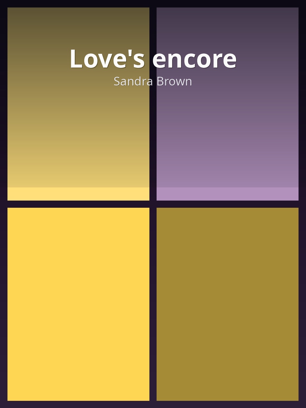 Love's encore by Sandra Brown book cover