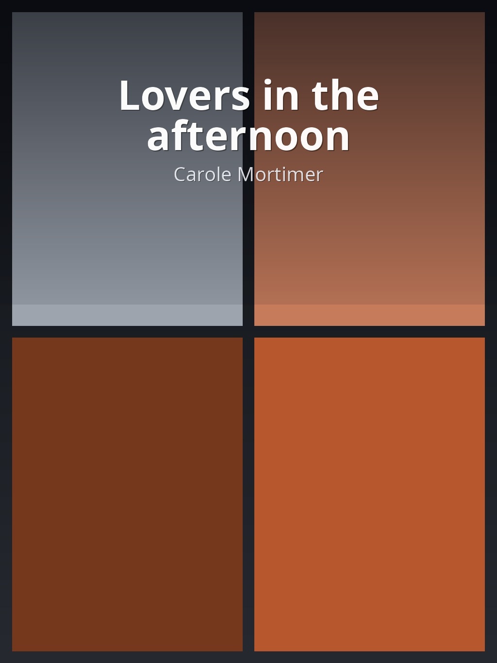 Lovers in the afternoon by Carole Mortimer book cover
