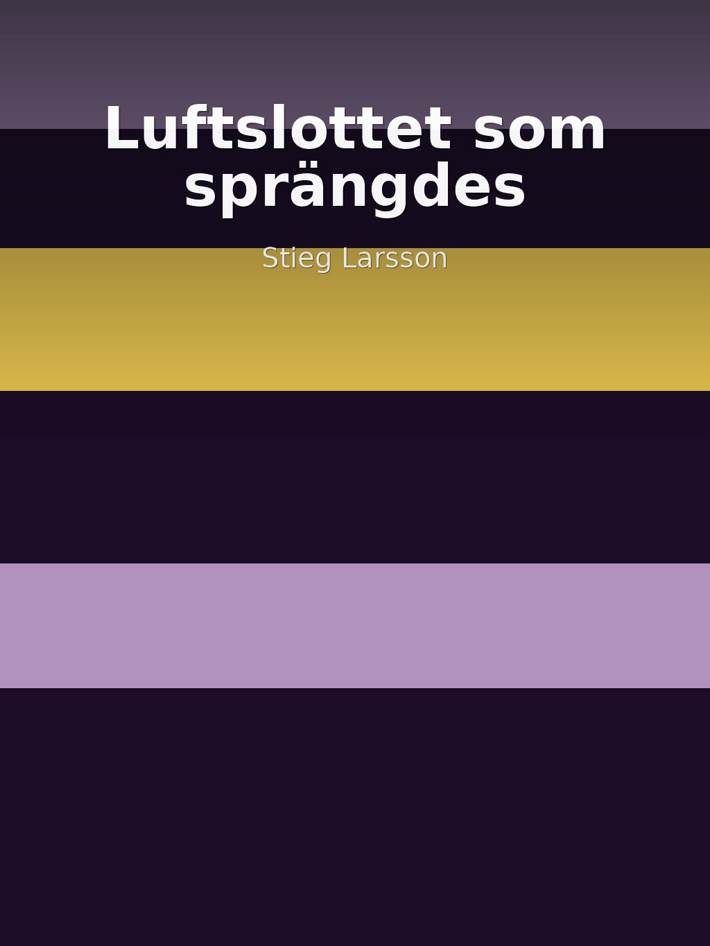 Luftslottet som sprängdes by Stieg Larsson book cover