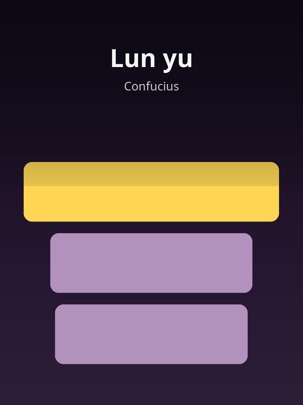 Lun yu by Confucius book cover