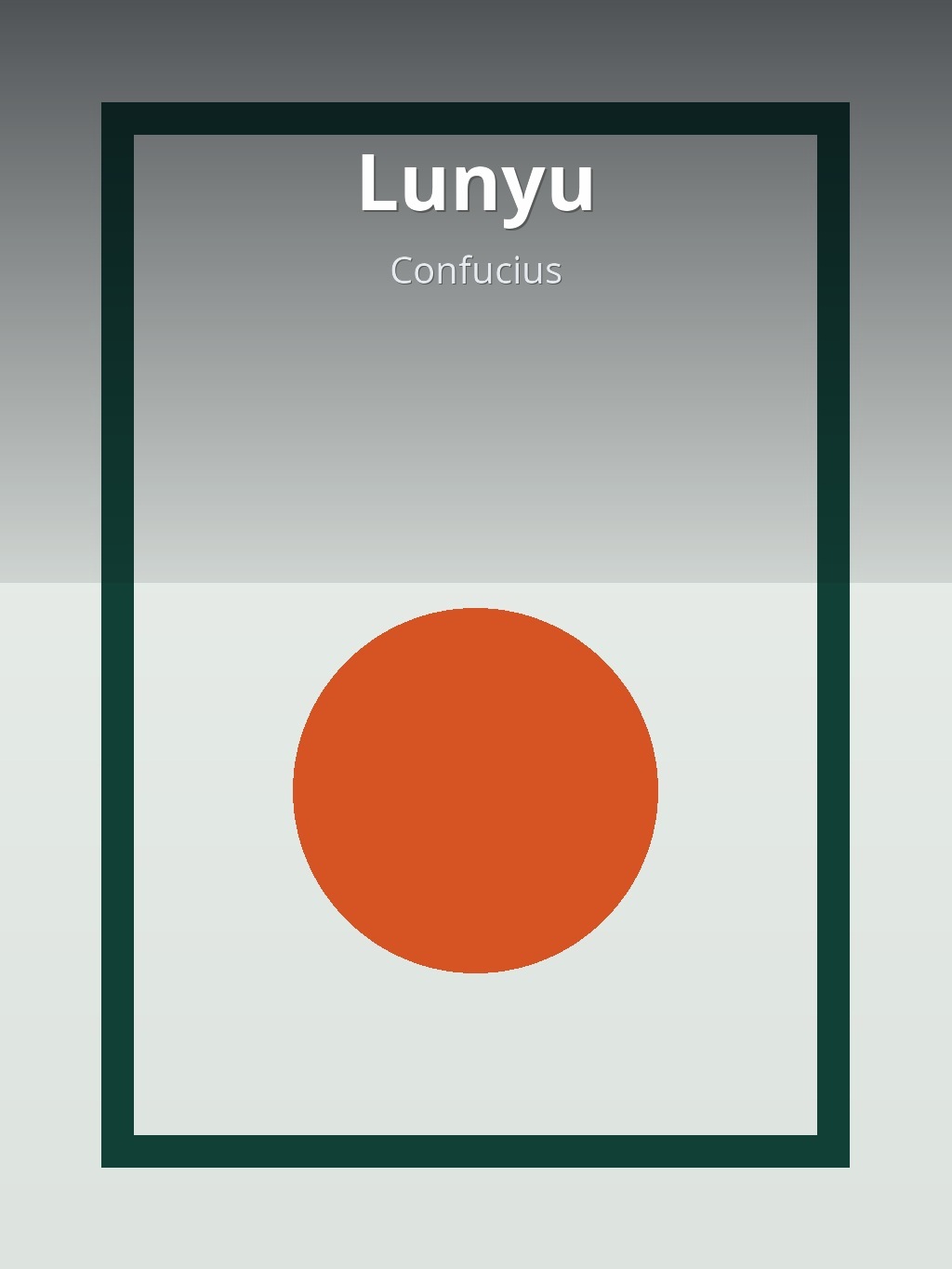 Lunyu by Confucius book cover