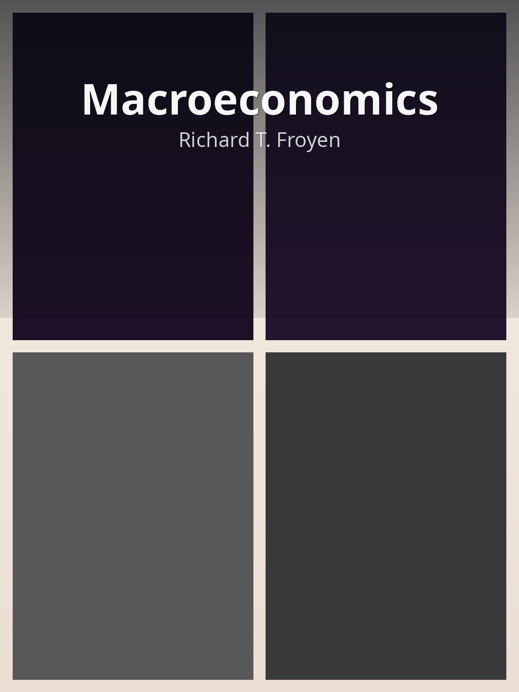 Macroeconomics by Richard T. Froyen book cover