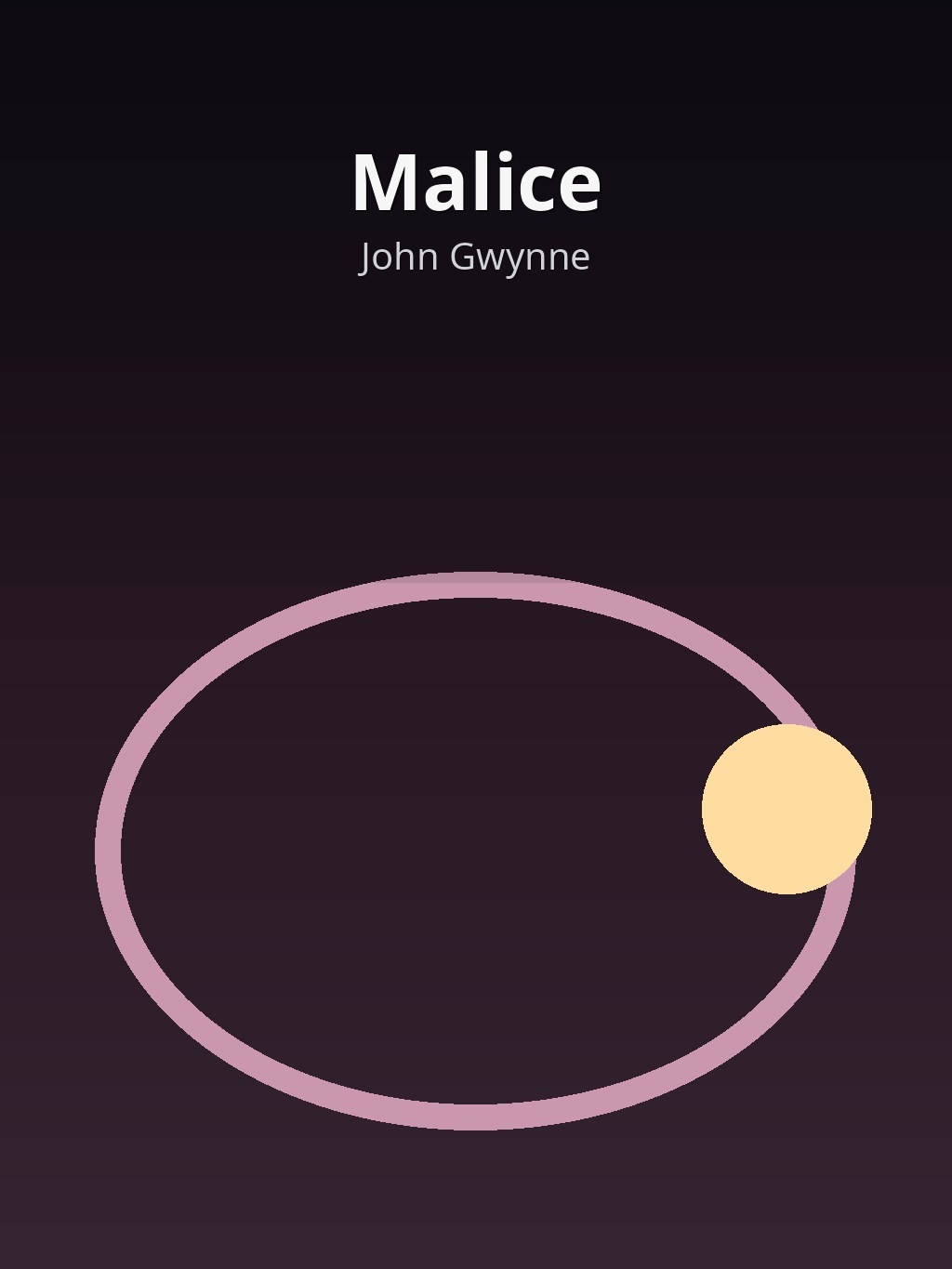 Malice by John Gwynne book cover