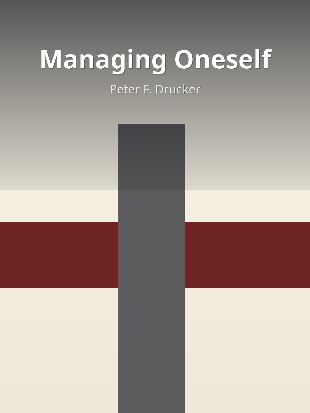 Managing Oneself by Peter F. Drucker book cover