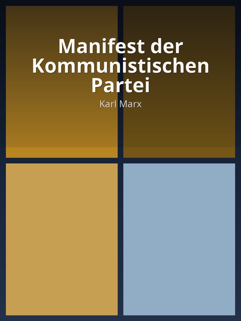 Manifest der Kommunistischen Partei by Karl Marx book cover