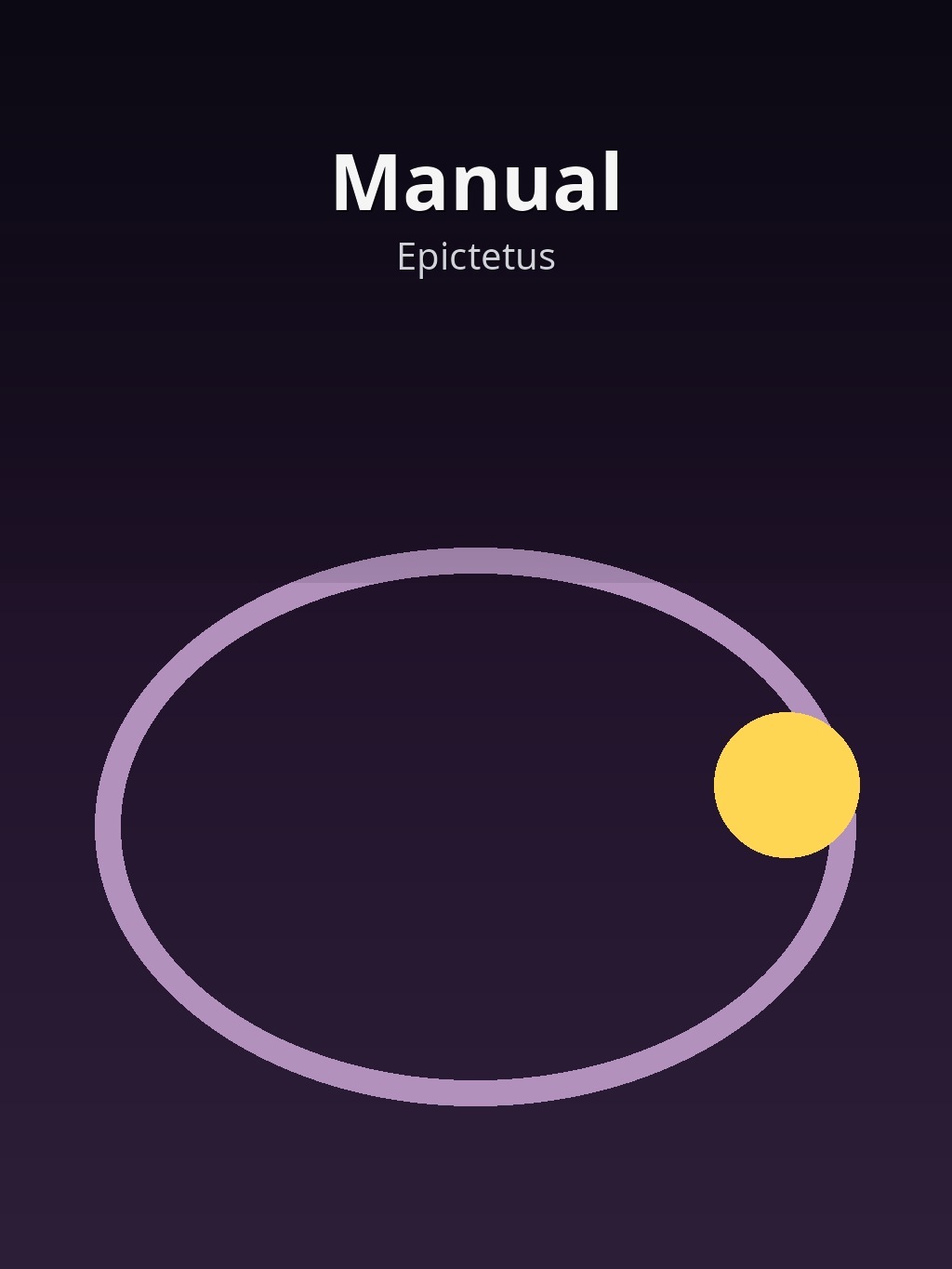 Manual by Epictetus book cover