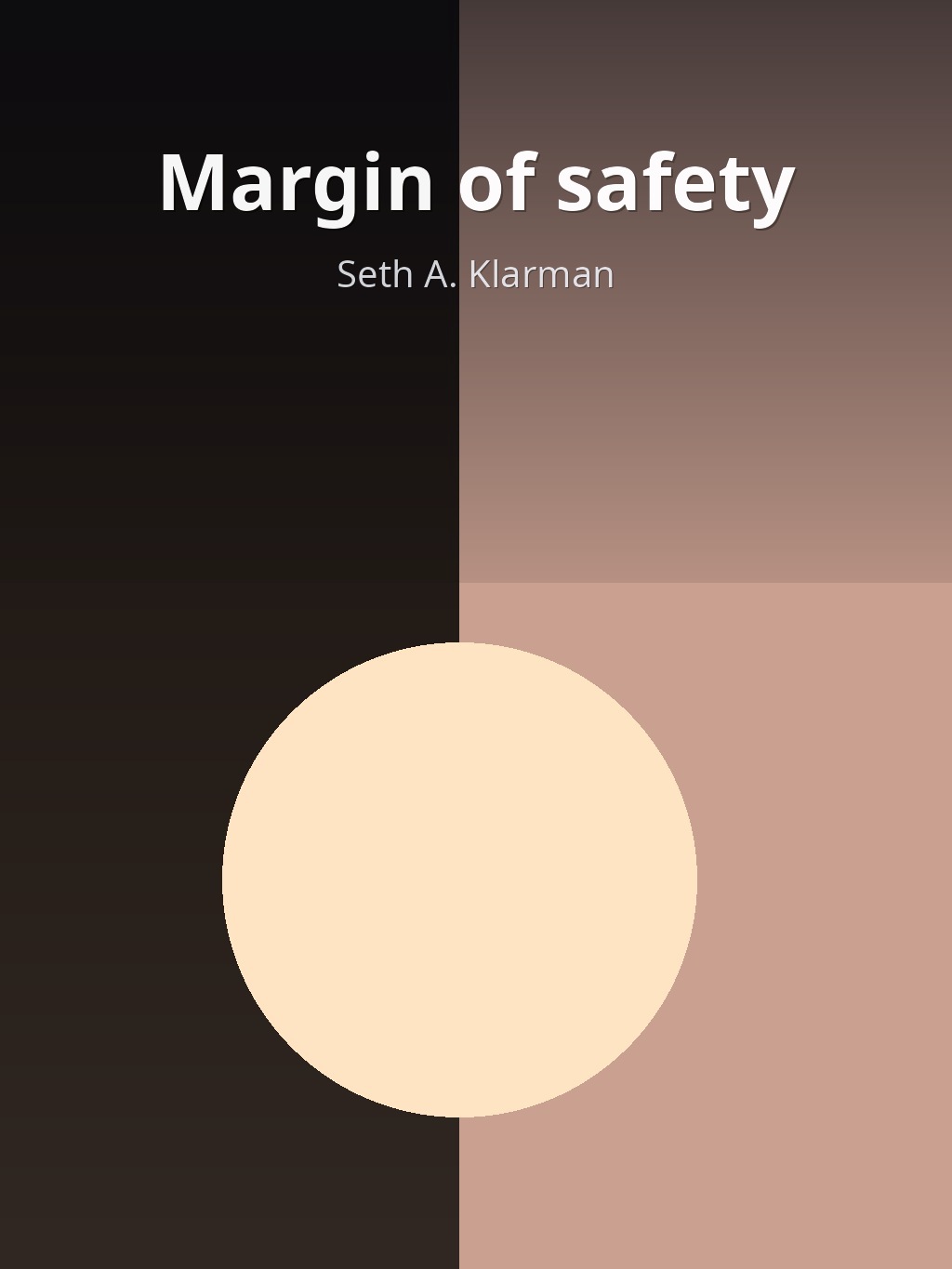 Margin of safety by Seth A. Klarman book cover