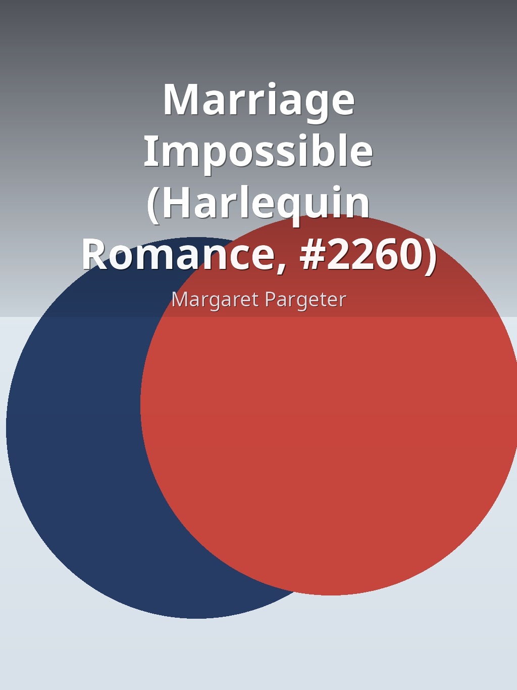 Marriage Impossible (Harlequin Romance, #2260) by Margaret Pargeter book cover